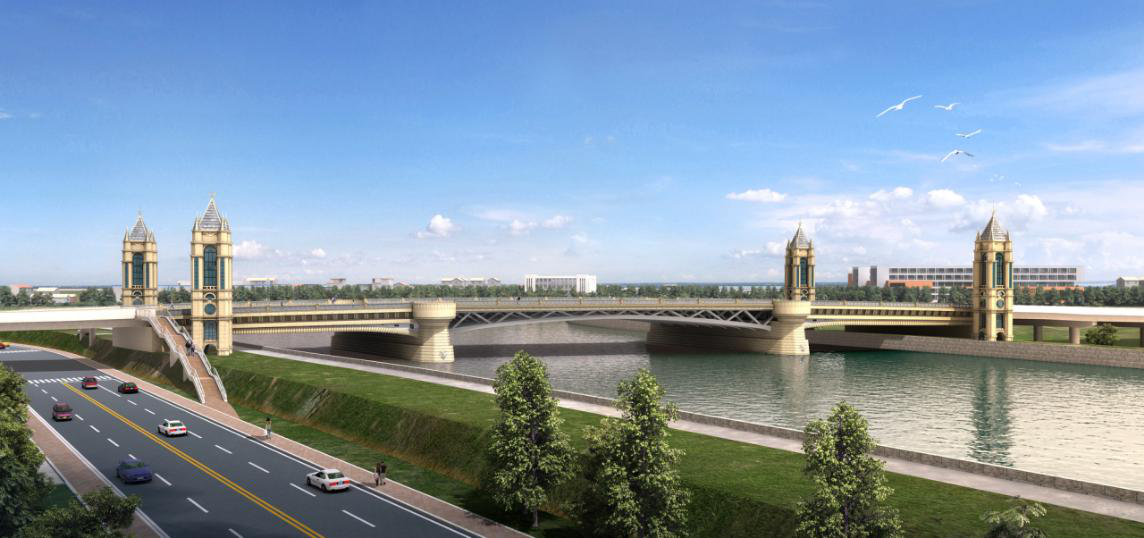 白山红土崖河桥